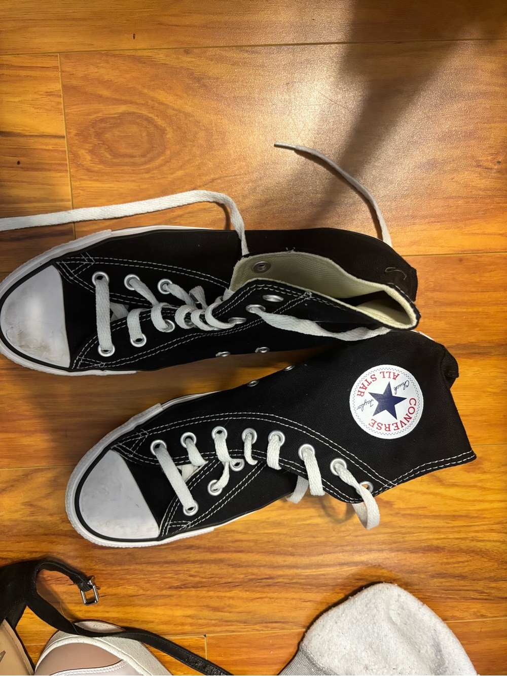 Converse All Star High Top Sneakers in Black and White